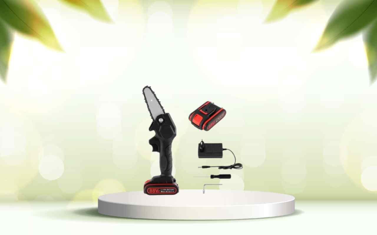 Scopri la mini motosega a batteria: pota e taglia facilmente senza fatica